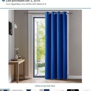 Deconovo Blackout Curtain Panel – Solid Grommet Top, Thermal Insulated & Energy‑